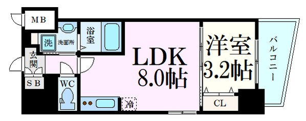 日赤病院前駅 徒歩5分 10階の物件間取画像